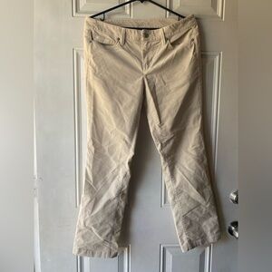LOFT Women's Khaki Straight Leg Pants Corduroy